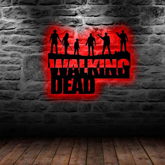 Duvar Dekoru Led Işıklı The Walking Of Dead Ful RGB Ful Aydınlatmalı