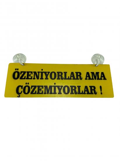 Cam Süsü Yazı ’ÖZENİYORLAR AMA ÇÖZEMİYORLAR’ Mdf Vantuzlu