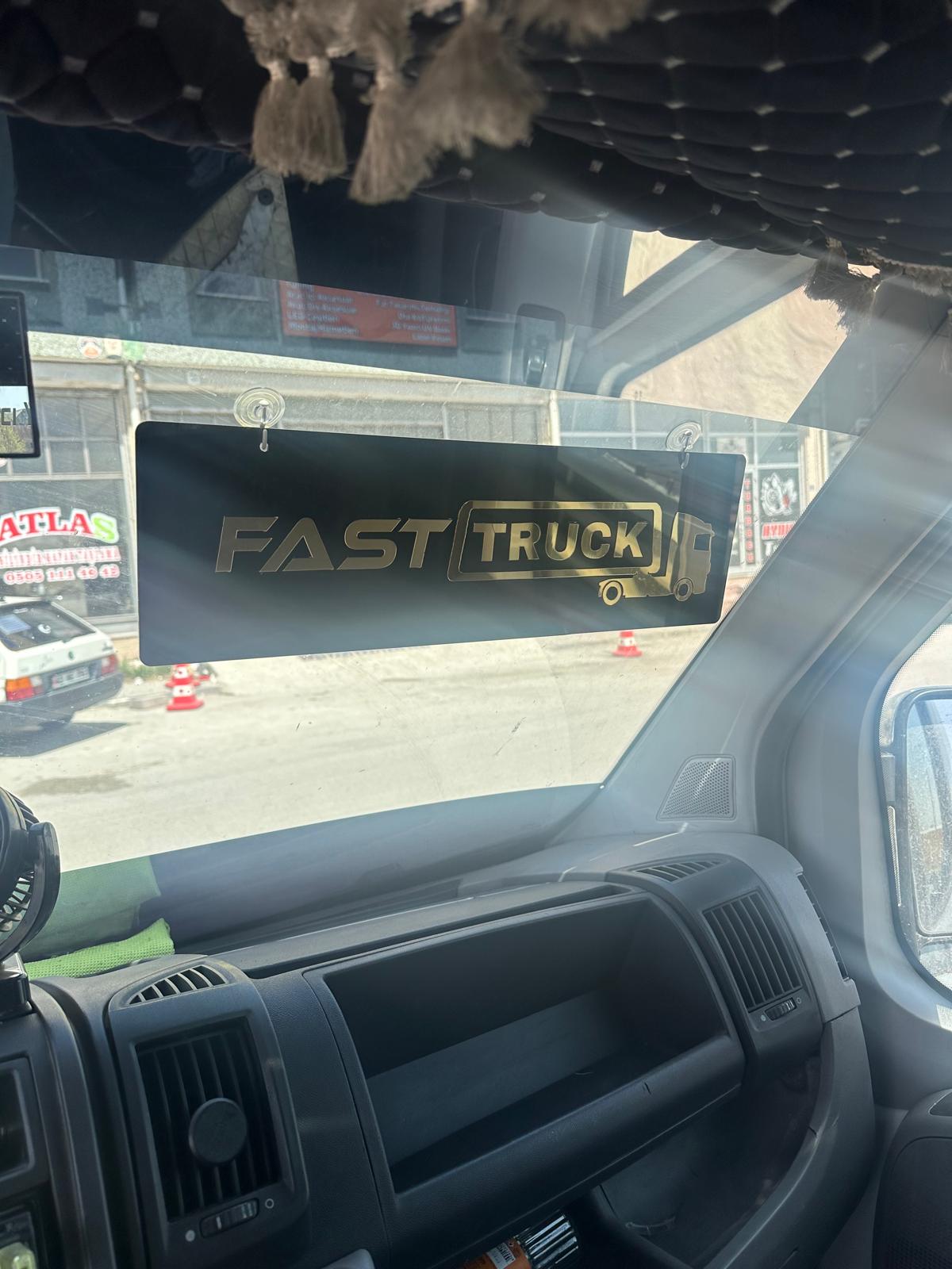 Kamyon%20Tır%20Dekor%20Plaka%20Fast%20Truck%20Siyah